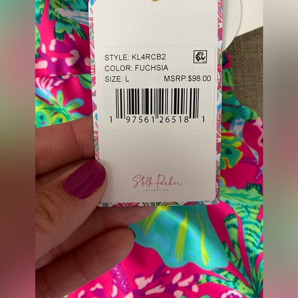 Stella Parker halter bra top bikini skirt set swim suit nwt Lilly Pulitzer - Picture 5 of 5